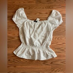 Eyelet Crop Top
